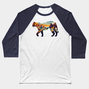 Mountain Lion Zion National Park Baseball T-Shirt